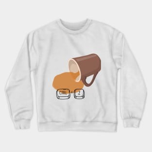 coffee spilled Crewneck Sweatshirt